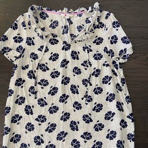 Boden, size 10 US, 14 UK, Flowered Top